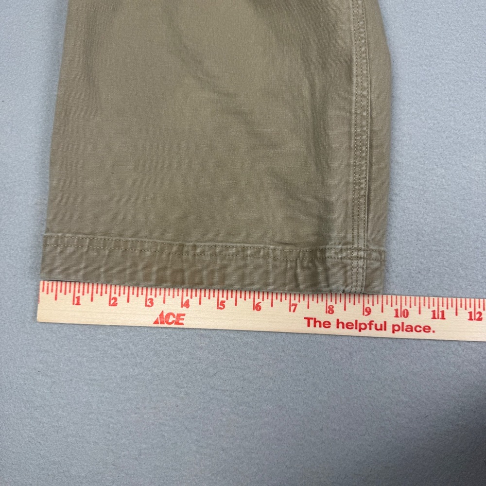 Duluth Trading Co Fire Hose Flex Men 42x32 Khaki Tan Work Pants Cotton Spandex - Picture 10 of 11